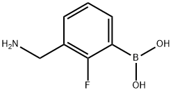 Boronic acid, B-[3-(aminomethyl)-2-fluorophenyl]- 化学構造式