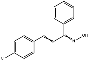 2-Propen-1-one, 3-(4-chlorophenyl)-1-phenyl-, oxime Struktur