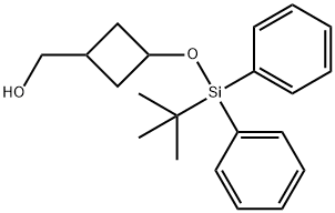 Cyclobutanemethanol, 3-[[(1,1-dimethylethyl)diphenylsilyl]oxy]- Structure