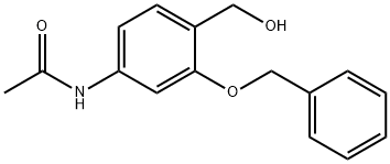 Acetamide, N-[4-(hydroxymethyl)-3-(phenylmethoxy)phenyl]-,107351-60-0,结构式