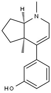 1,4a-dimethyl-2,4a,5,6,7,7a-hexahydro-4-(3-hydroxyphenyl)-1-methyl-1H-1-pyrindine Struktur