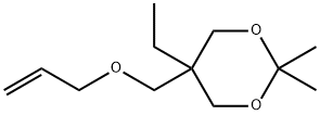 5-[(烯丙基氧基)甲基]-5-乙基-2,2-二甲基-1,3-二氧六环,107388-12-5,结构式
