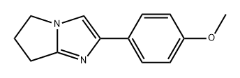 5H-Pyrrolo[1,2-a]imidazole, 6,7-dihydro-2-(4-methoxyphenyl)- 化学構造式