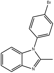 1-(4-溴苯基)-2-甲基-1H-苯并[D]咪唑, 107411-29-0, 结构式