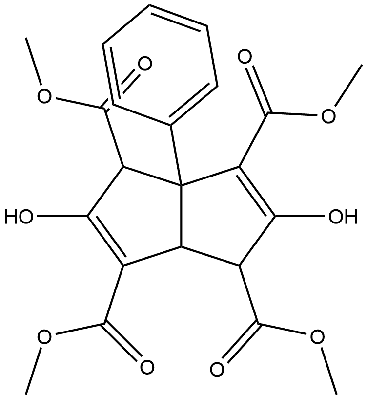 1,3,4,6-Pentalenetetracarboxylic acid, 1,3a,4,6a-tetrahydro-2,5-dihydroxy-3a-phenyl-, 1,3,4,6-tetramethyl ester|1,3,4,6-PENTALENETETRACARBOXYLIC ACID, 1,3A,4,6A-TETRAHYDRO-2,5-DIHYDROXY-3A-PHENYL-, 1,3,4,6-TETRAMETHYL ESTER