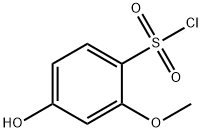 4-Hydroxy-2-methoxybenzenesulfonylchloride 化学構造式