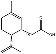 2-[(1S,6R)-3-methyl-6-(prop-1-en-2-yl)cyclohex-2-e
n-1-yl]acetic acid Structure