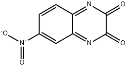 6-硝基-2,3-二羟基喹喔啉 结构式