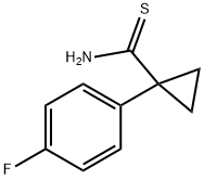 1-(4-fluorophenyl)cyclopropane-1-carbothioamide 结构式