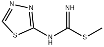 Methyl 1,3,4-thiadiazol-2-ylcarbamimidothioate 化学構造式