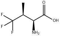 L-Valine, 4,4,4-trifluoro-, (3S)- 化学構造式