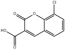 8-Chloro-2-oxo-2H-chromene-3-carboxylic acid Structure