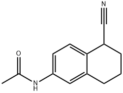 Acetamide, N-(5-cyano-5,6,7,8-tetrahydro-2-naphthalenyl)- Structure