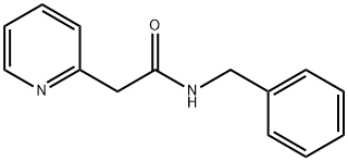 2-Pyridineacetamide, N-(phenylmethyl)- Structure