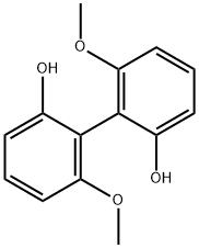 [1,1'-Biphenyl]-2,2'-diol, 6,6'-dimethoxy- 化学構造式