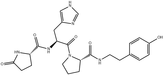 pyroglutamyl-histidyl-proline-tyramine Structure