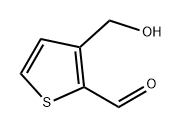 3-(羟甲基)噻吩-2-甲醛 结构式