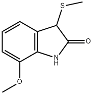 2H-Indol-2-one, 1,3-dihydro-7-methoxy-3-(methylthio)- Structure