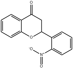 2-(2-Nitrophenyl)chroman-4-one 化学構造式