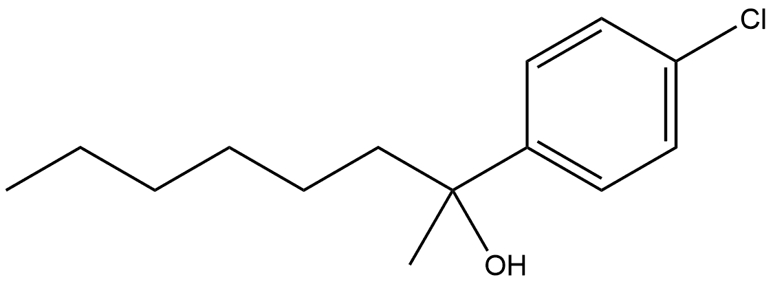 4-Chloro-α-hexyl-α-methylbenzenemethanol Structure