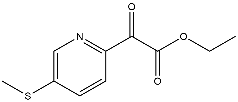 Ethyl 5-(methylthio)-α-oxo-2-pyridineacetate Structure