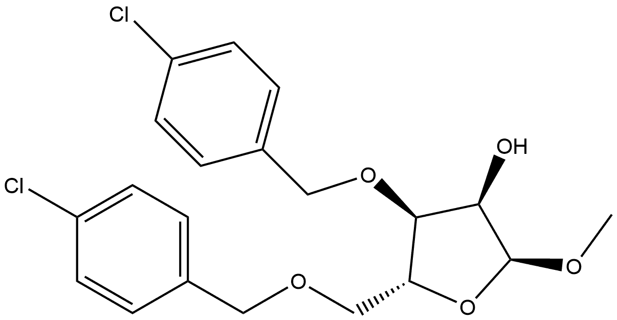 108008-66-8 α-D-Ribofuranoside, methyl 3,5-bis-O-[(4-chlorophenyl)methyl]-