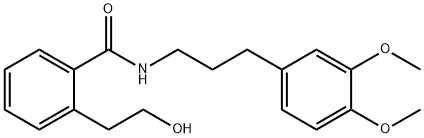 Benzamide, N-[3-(3,4-dimethoxyphenyl)propyl]-2-(2-hydroxyethyl)-,108010-34-0,结构式