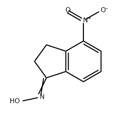 1H-Inden-1-one, 2,3-dihydro-4-nitro-, oxime Structure