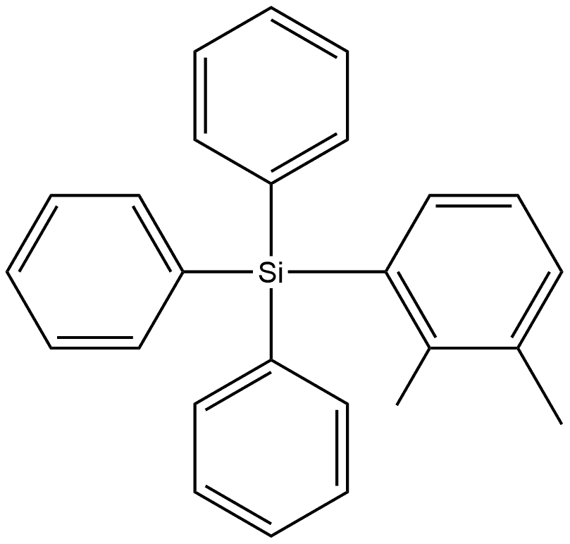 1,2-Dimethyl-3-(triphenylsilyl)benzene Structure