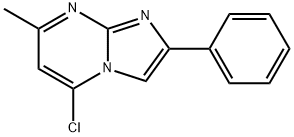 Imidazo[1,2-a]pyrimidine, 5-chloro-7-methyl-2-phenyl-,108203-46-9,结构式