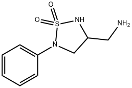 1,2,5-Thiadiazolidine-3-methanamine, 5-phenyl-, 1,1-dioxide,1082367-91-6,结构式