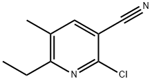 3-Pyridinecarbonitrile, 2-chloro-6-ethyl-5-methyl-,108244-43-5,结构式