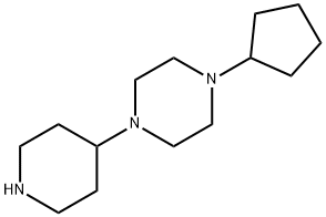 1-环戊基-4-(哌啶-4-基)哌嗪, 1082454-66-7, 结构式