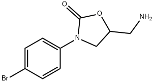 2-Oxazolidinone, 5-(aminomethyl)-3-(4-bromophenyl)- 结构式
