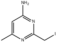 4-Pyrimidinamine, 2-(iodomethyl)-6-methyl- Structure