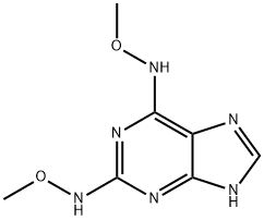 N,N''-(9H-Purine-2,6-diyl)bis(O-methylhydroxylamine) Struktur