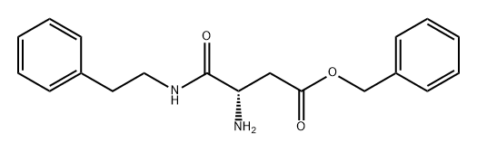 Butanoic acid, 3-amino-4-oxo-4-[(2-phenylethyl)amino]-, phenylmethyl ester, (S)- (9CI) 结构式