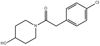 Ethanone, 2-(4-chlorophenyl)-1-(4-hydroxy-1-piperidinyl)- 结构式
