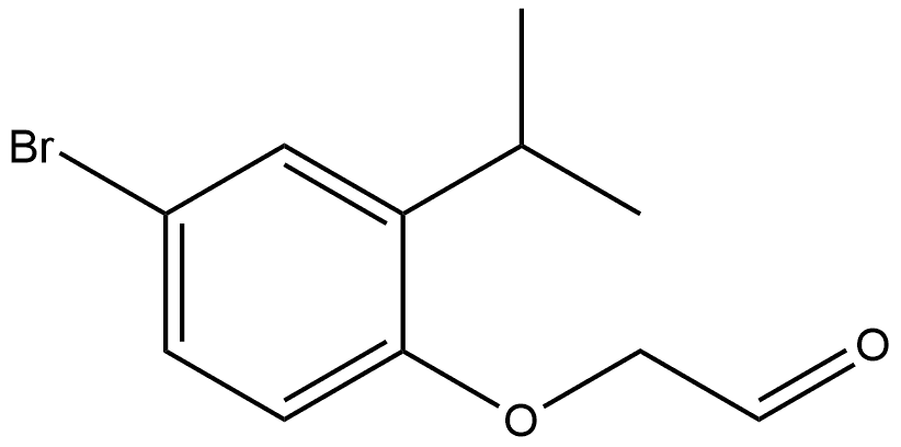 2-[4-Bromo-2-(1-methylethyl)phenoxy]acetaldehyde Structure