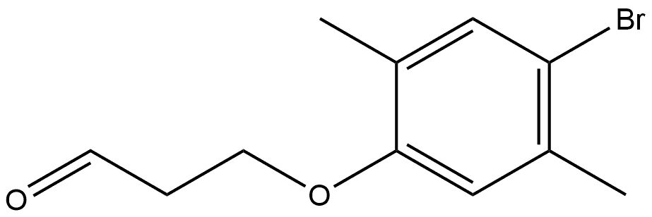 3-(4-Bromo-2,5-dimethylphenoxy)propanal Structure