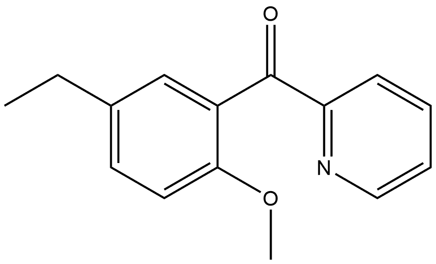 (5-Ethyl-2-methoxyphenyl)-2-pyridinylmethanone 结构式