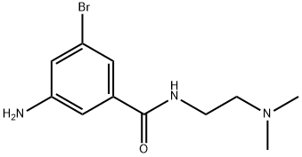 3-Amino-5-bromo-N-(2-(dimethylamino)ethyl)benzamide Struktur