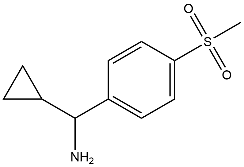 cyclopropyl(4-(methylsulfonyl)phenyl)methanamine Struktur