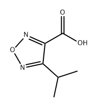 4-异丙基-1,2,5-噁二唑-3-羧酸 结构式