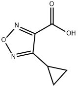 4-环丙基-1,2,5-噁二唑-3-羧酸 结构式