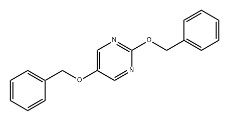 Pyrimidine, 2,5-bis(phenylmethoxy)- Struktur