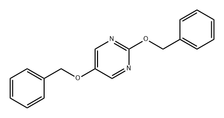 Pyrimidine, 2,5-bis(phenylmethoxy)- Structure