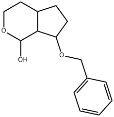 Octahydro-7-(phenylmethoxy)cyclopenta[c]pyran-1-ol Structure