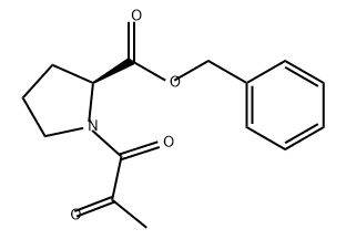 L-Proline, 1-(1,2-dioxopropyl)-, phenylmethyl ester Structure