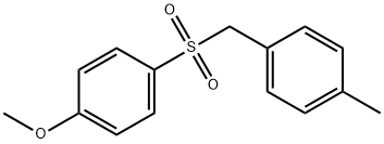 Benzene, 1-methoxy-4-[[(4-methylphenyl)methyl]sulfonyl]- Structure